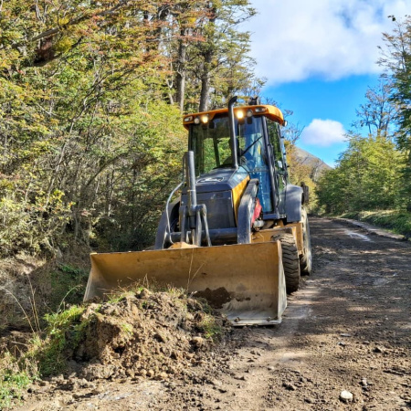 La DPV continúa trabajando en diversos sectores de las Rutas Fueguinas
