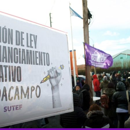 La docencia resolvió acampe provincial por proyecto de Ley de Financiamiento Educativo