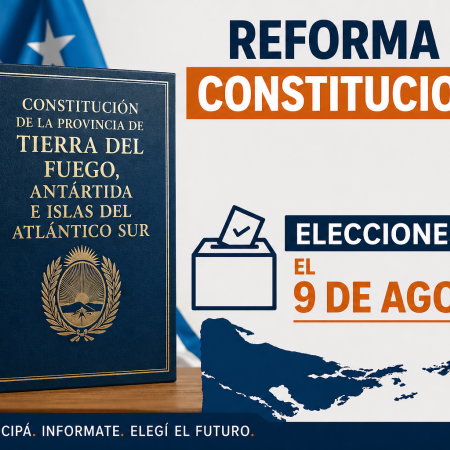 Tierra del Fuego votará el 9 de agosto a sus convencionales constituyentes