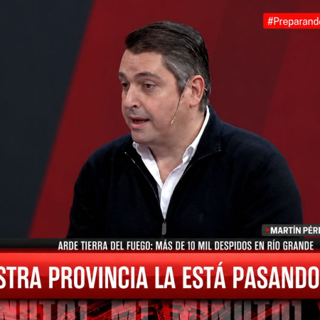 “Están empobreciendo a Tierra del Fuego”: Martín Perez cruzó al Gobierno nacional por la crisis industrial