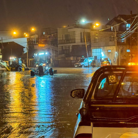 Más de 30 milímetros de lluvia en pocas horas pusieron a prueba el sistema de drenaje de Ushuaia