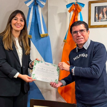 Colazo recibió al Copresidente de la Federación de Partidos Verdes de las Américas