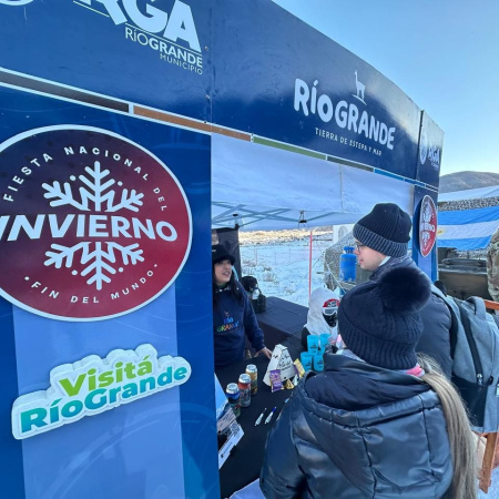 Rio Grande promocionó sus atractivos turísticos y la producción local en la Fiesta Nacional del Invierno