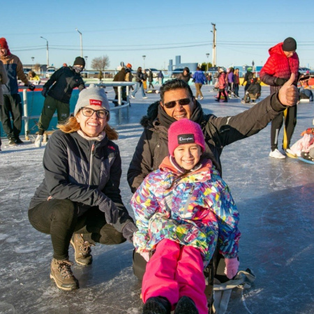 "Invierno Activo": Disfrutá de la pista de patinaje del Cono de Sombra