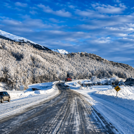 Sergio Gamarra advirtió por hielo, nieve suelta y pidió extrema precaución al circular por la Ruta 3