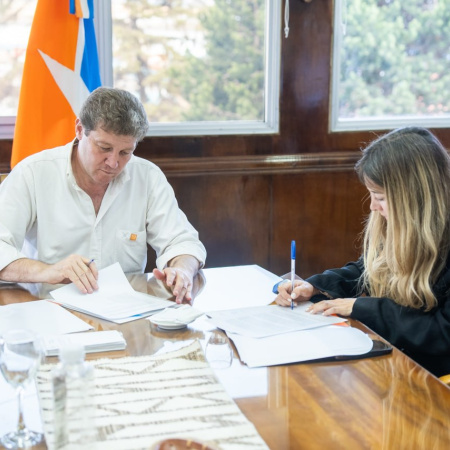 Melella firmó con el FAMP un acuerdo para aumentar la producción de agua potable en Ushuaia